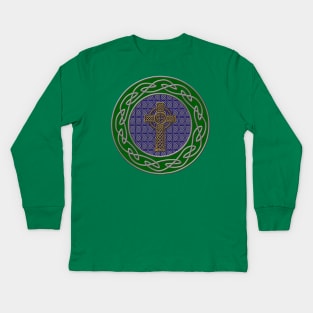 Celtic Cross Kids Long Sleeve T-Shirt